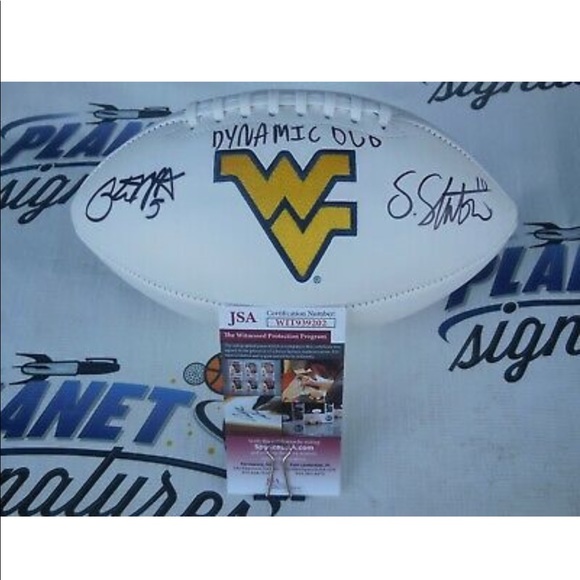 WVU Adjustable Hat Signed By Pat White and Steve Slaton It IS NOT Authenticated - Picture 6 of 14
